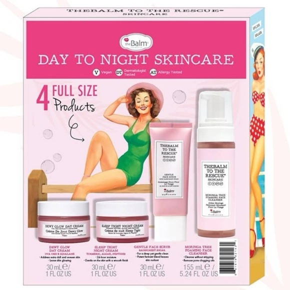 TheBalm Day to Night Skincare Gift Set – 4 Full Size Products – New in Box - Picture 2 of 7